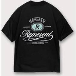 Represent Mens Grand Vintage Hand Drawn T-Shirt - Jet Black