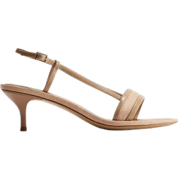 H&M High-Heeled Sandals - Beige