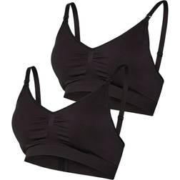 Mamalicious Imetysliivit Mlilja 2-pack Musta