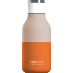 Asobu Urban Insulated Double Walled Stainless Steel Pastel Orange 473ml Water Bottle