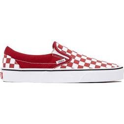 Vans Slip-On Checkerboard Skate Shoe - Chili Pepper - Red