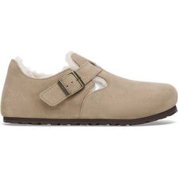Birkenstock London Shearling Suede Leather - Taupe