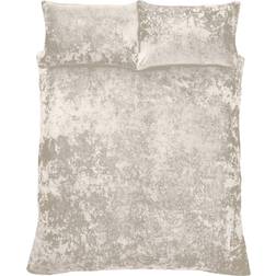 Catherine Lansfield Crushed Duvet Cover Natural (230x220cm)