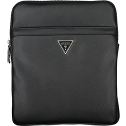 Guess Certosa Saffiano Smart Crossbody Bag - Black
