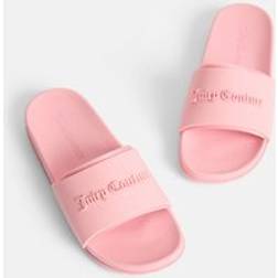 Juicy Couture Breanna Embossed Slider With Logo - Pink