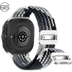 INF Samsung Watch 7 Ultra Elastic Woven Nylon Armband Grå