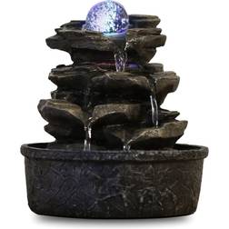 Zen Light Inomhusfontän LittleRock Naturvattenfall 23 cm