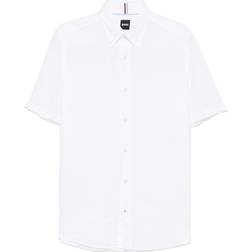 Boss Black Hroan-Bd-E-Sh-C Kortærmede Skjorter - White