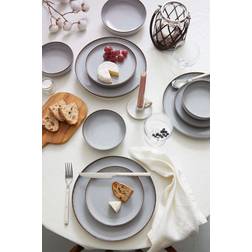 Hermia Tafelservice 24-teilig Grau 27 x 27 cm Service