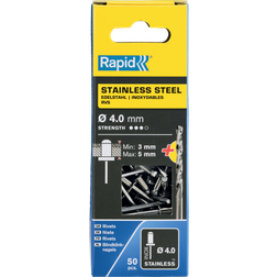 Rapid s Högpresterande Popnitar Rostfritt Stål Ø4 x 6 mm 50 Pieces