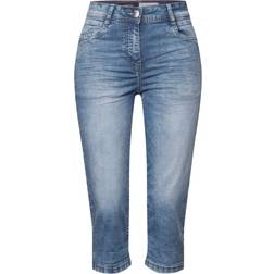 Cecil Damen Capri Jeans - Blau