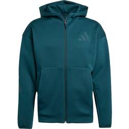 adidas Full-Zip Hooded Träningsjacka - Aurora Ivy