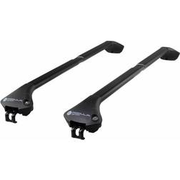 Modula Oval Aluminium Black Roof Bars Set