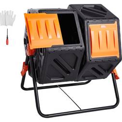 VEVOR Polypropylene Tumbler Composter 37 gal Black