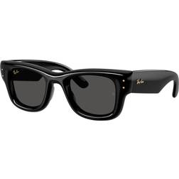 Ray-Ban Wayfarer Puffer Square Sunglasses - Black