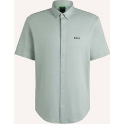 BOSS Motion Short Sleeve Shirt - Light Green