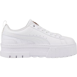 Puma Youth Mayze Leather - White/Team Gold