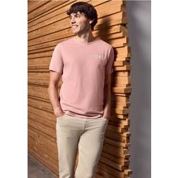 Street One Men Männer T-Shirt mit Wording Detail - Rosa