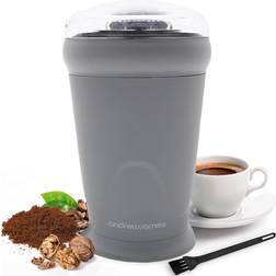 Andrew James Electric Coffee Grinder Machine 150W Grey