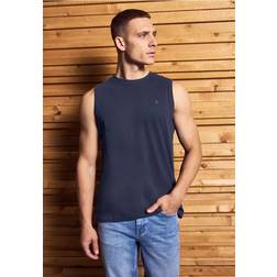 Street One Men Männer Basic Tanktop - Blau
