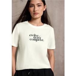 Street One Basic T-Shirt Mit Print - Weiß