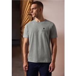 Street One Men Männer T-Shirt mit Chestprint - Grau