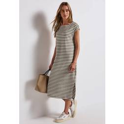 Street One Frauen Kleid Strick-Optik - Braun
