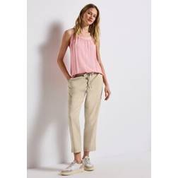 Street One Stoffhose Frauen Loose Fit Hose mit Taschen - Beige