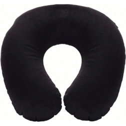 Shein 1pc Travel Pillow Neck Pillow Airplane Pillow Travel Car Home Office Travel Neck Flight Pillow Snap Button With Soft Cover, U Shaped Neck Pillow Portable Student Adult Pillow Pad, Supports Neck And Protects Cervical Vertebrae While Studying Or Riding In Car, Office Or Other Travel(Inflatable)No Pillow, If You Mind Please Do Not Place The Order Nackkudde Svart (17x)
