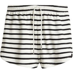 H&M Sweat Shorts - Cream/Striped