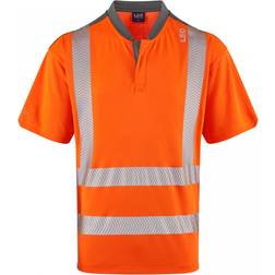 leo Workwear Putsborough Leo EcoViz Coolmax High Performance T-Shirt - Orange