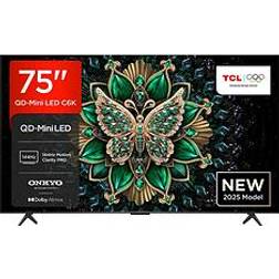 TCL 75C6K-Uk 75-Inch C6K Premium Qd-Mini Led 4K Ultra Hd 144Hz Google Tv