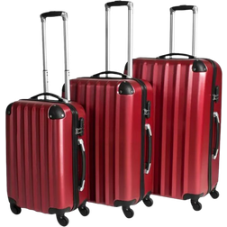 tectake Lightweight Set of 3 - Red
