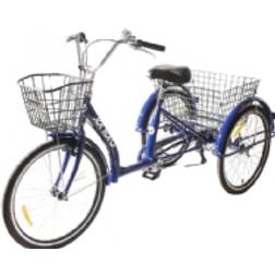 Enero 3-Hjulet Cykel 24 Navy Blue Shimano 7-Speed Sænket Stel