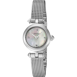 Gucci YA141512 Diamantissima Diamond Mesh Bracelet Strap, Silver/Mother of Pearl