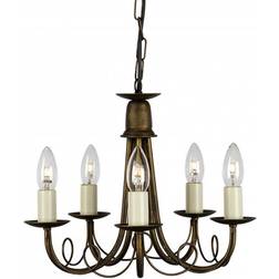 Elstead Lighting Minster Black/Gold Patina Pendant Lamp ∅ 37cm