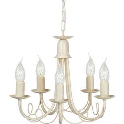 Elstead Lighting Minster Ivory/Gold Pendellampa ∅ 37cm