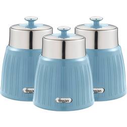 Swan Retro Vintage Blue Köksbehållare 3st 1L