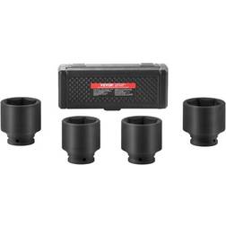 VEVOR Axle Nut Impact Set 1/2" Drive 6-Point 4pcs SAE Spindle Socket Bit