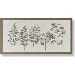 Art for the Home Autumn Falls Stitched Grey Framed Art 80x40cm