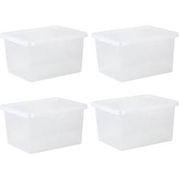 Wham Crystal Clear Storage Box 31L 4pcs
