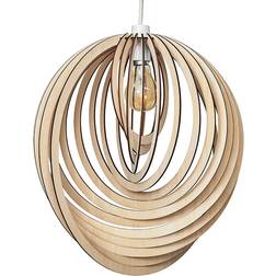 ValueLights Lenko Spiral Natural Shade 40cm