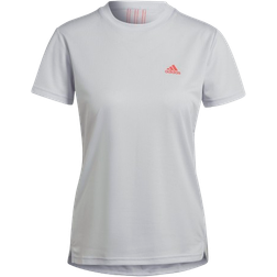 adidas Aeroready Designed 2 Move Sport 3 Streifen T-shirt - Dash Grey/Semi Turbo