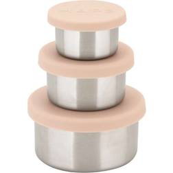 Haps Nordic Trio Opbevaringsbøtter 3 Stk Blush Madkasse