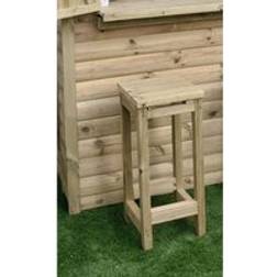 Churnet Valley Garden Bar Stool Timber 38 x 36.5 x 80 cm Brown