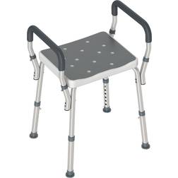 Belfry Bathroom Shower Stool Grey 69cm H X 52cm W X 45cm D