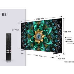 TCL 98Q6C-UK 98 Inch QD-Mini LED UHD Smart Google TV