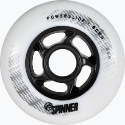 Powerslide Spinner White Wheel 4-Pack 90mm