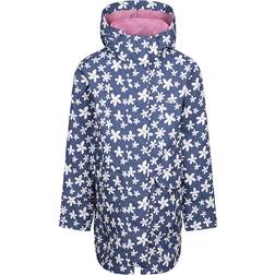 Trespass Girls Primdrop Waterproof Hooded Raincoat - Blue Tone