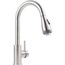 Living and Home 304 Stainless Steel Kitchen Taps with LED Light One Size